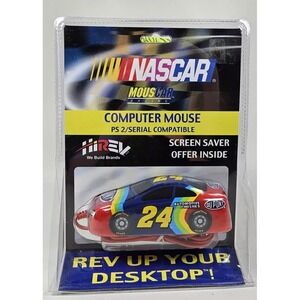 Jeff Gordon #24 DU PONT NASCAR Computer Mouse, PS/2 or RS-232, 1999. NEW